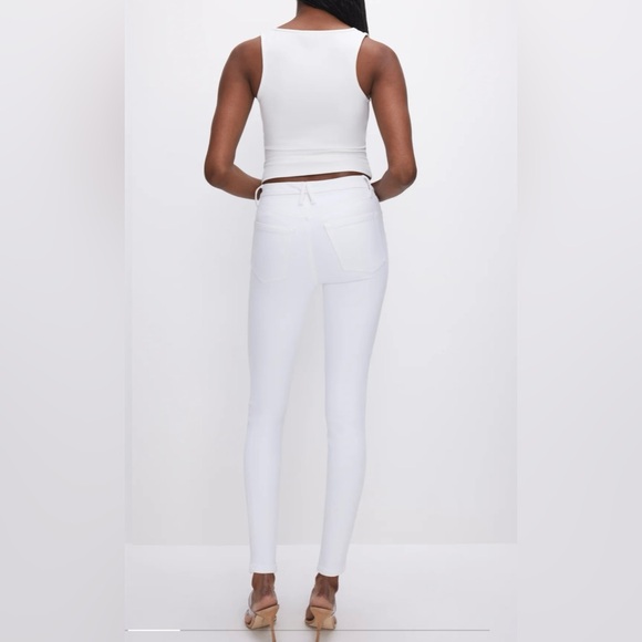 NWT Good American Good Legs Skinny White Jeans Size 10 - Picture 3 of 14